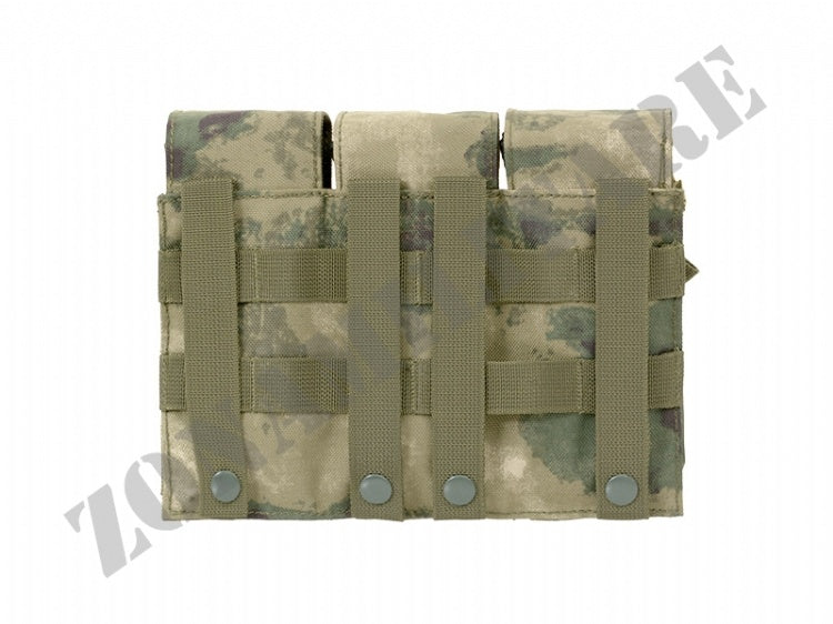 Porta Caricatori Tripla 5.56 Con Porta Cal.12 Foliage Green 8 Fields