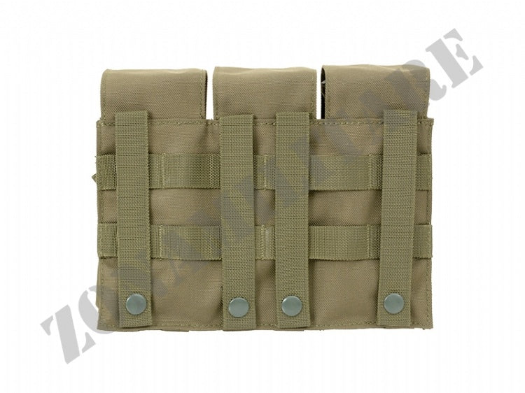 Porta Caricatori Tripla 5.56 Con Porta Cal.12 Od Green 8 Fields