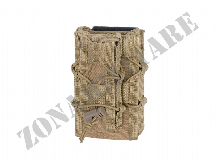Belt Mounted Combo Rifle/Pistol Mag Speed Pouch Tan 8 Fields
