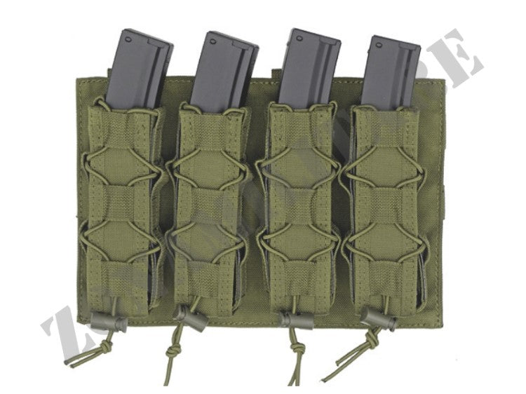 Porta Caricatori Molle Speed Quad Mp5/Smg Od Green 8 Fields