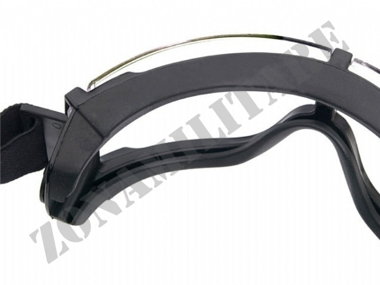 Occhialoni Da Elmetto Goggles Gx-1000 Con Lenti Di Ricambio 8 Fields