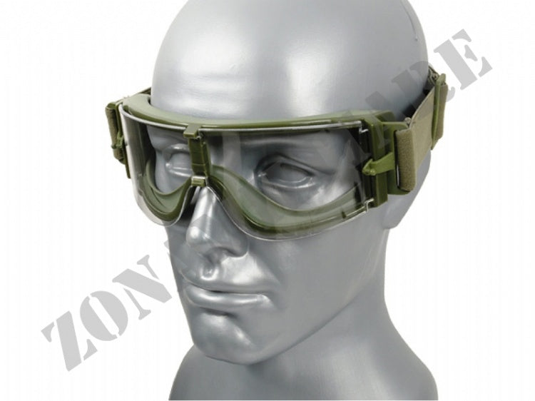 Occhialone Tipo X800 Set 3 Lenti Scocca Od Green