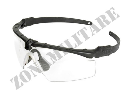 Occhiale Tattico Actical Glasses Black/Clear Pj