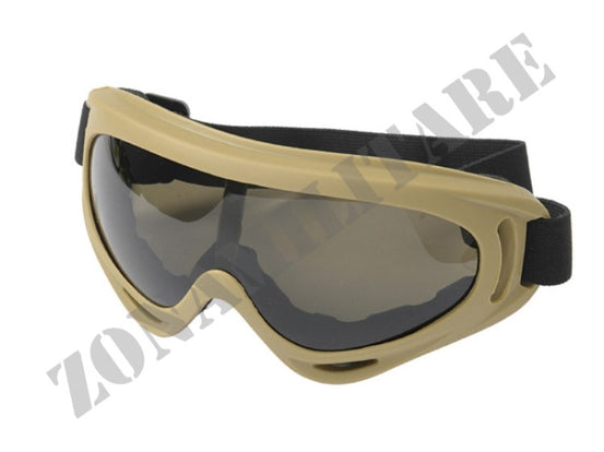 Airsoft Tactical Goggle V2 Tan & Black 8 Fields