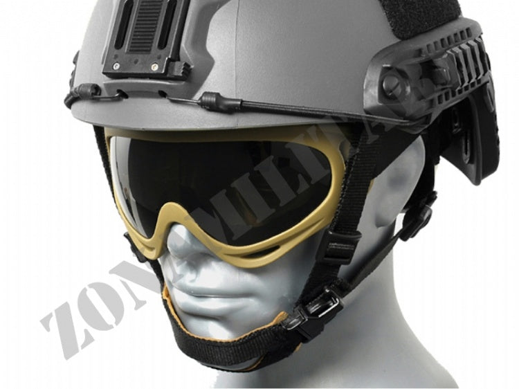 Airsoft Tactical Goggle V2 Tan & Black 8 Fields