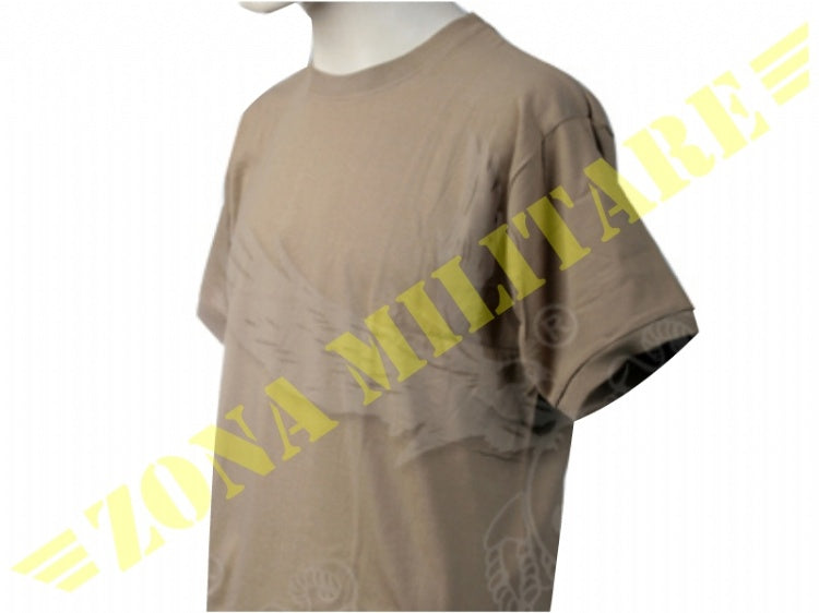 T-Shirt In Cotone Sbb Colorazione Kaki