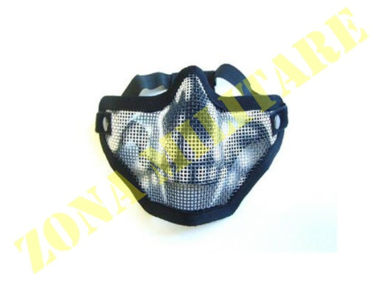 Maschera Js-Tactical A Rete Con Teschio Nera