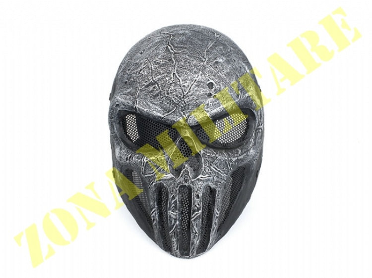 Maschera Modello Punisher Silver&Black