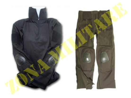 Completo Miltec Warrior Combat Black Suite