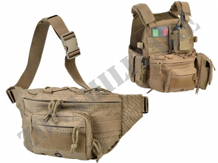 Marsupium Tattico Con Impianti Molle Outac Defcon 5 Coyote