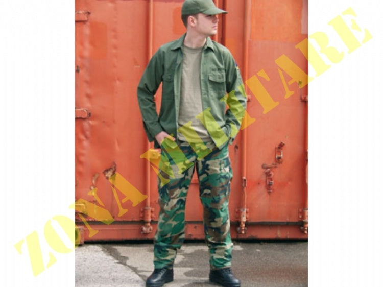Panta Bdu Miltec Woodland Rip/Stop Washed