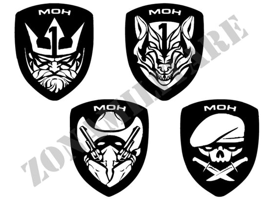 Patch Ricamata Con Velcro Serie Medal Of Honor