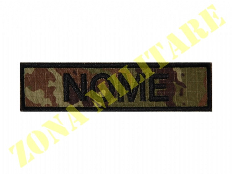 Patch Ricamata Con Nome Completa Di Velcro Set Da 10 Pezzi