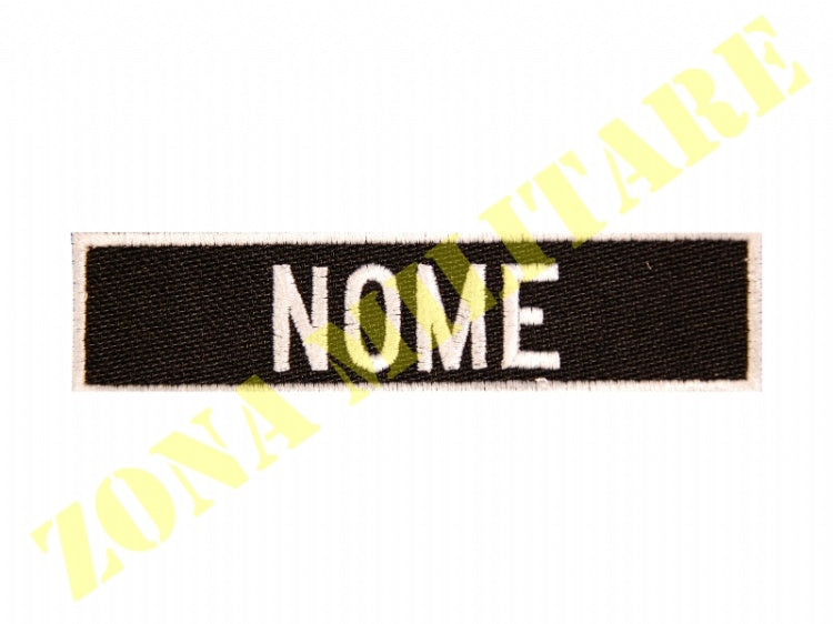 Patch Ricamata Con Nome Completa Di Velcro Set Da 10 Pezzi