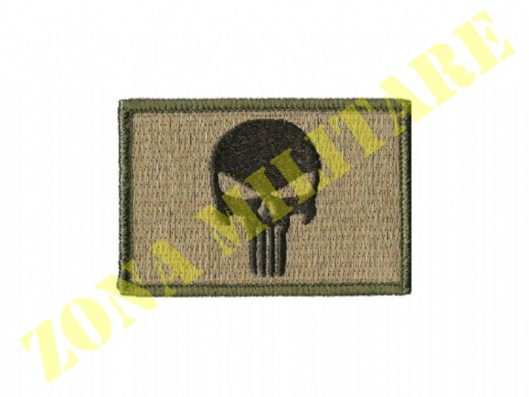Patch Ricamata Punisher Forma Rettangolare
