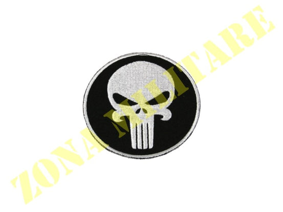 Patch Punisher Tonda Grande Con Velcro Vari Colori
