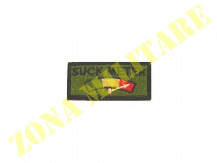 Patch Ricamate Con Velcro Suck Meter Colori Vari
