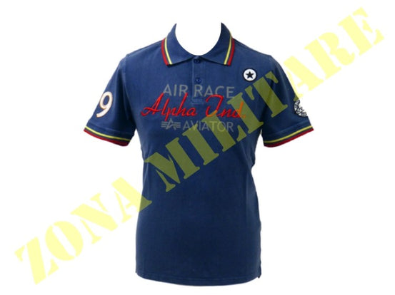 Polo Alpha Industries Modello Aviator Blu