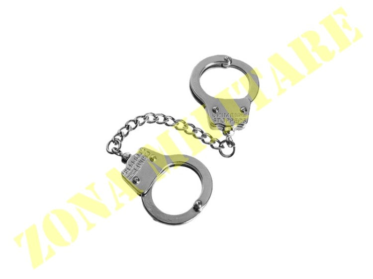 Portachiavi A Forma Di Manette Colore Acciaio