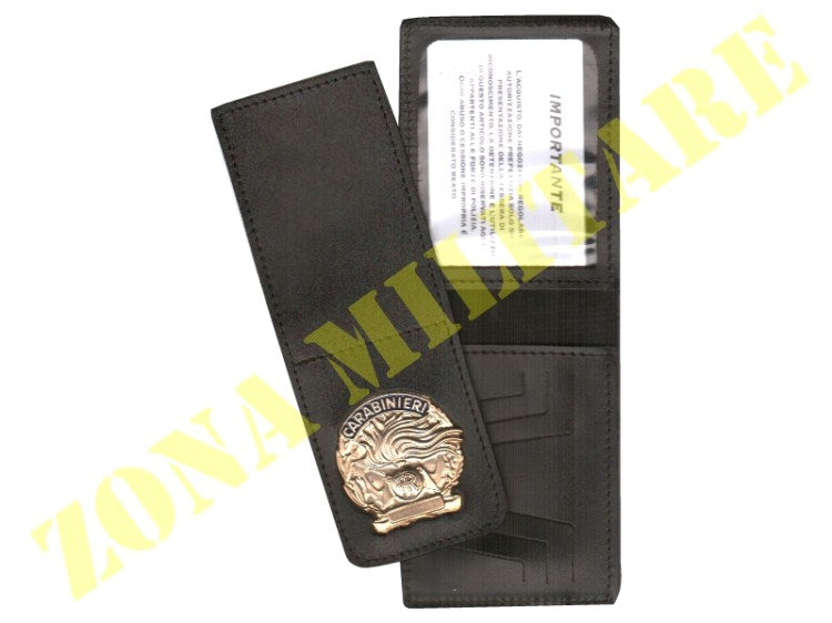 Portafoglio carabinieri PLACCA ESTRAIBILE COLORE ORO VEGA HOLSTER