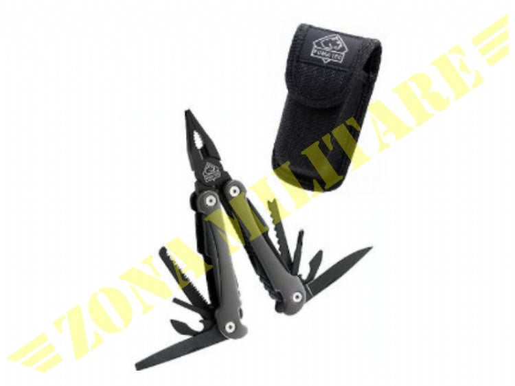 Pinza Multiuso Puma Tec Con Fodero Nero