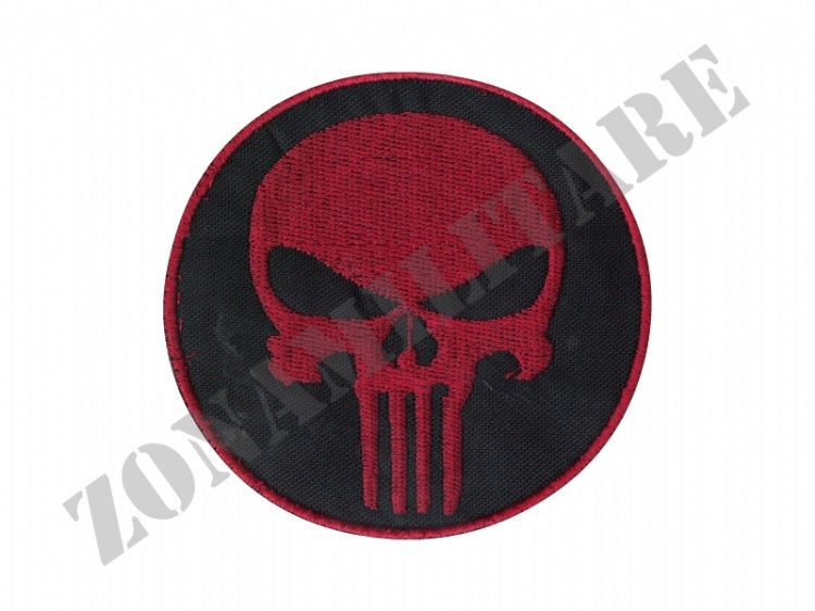 Patch Punisher Tonda Grande Con Velcro Vari Colori