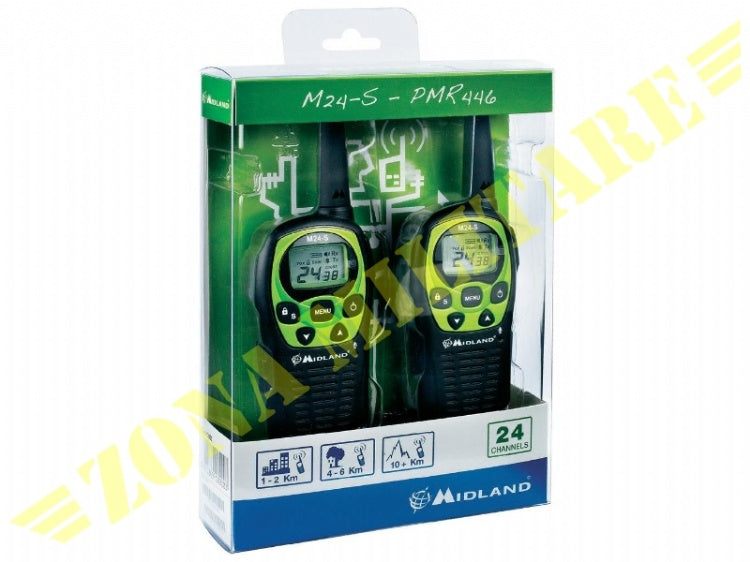 Radio Midland M24-S Doppia Radio Mpr446 24 Canali