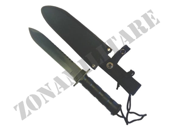 COLTELLO DA CACCIA RAMBO TACTICAL SERIES CON FODERO E KIT DI SOPRAVVIVENZA NEL MANICO