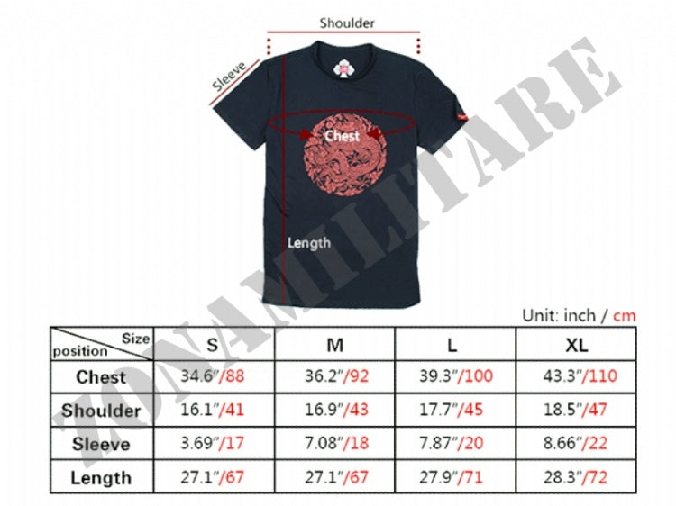 T-Shirt Samurai Limited Version Wavecombat Colore Nero