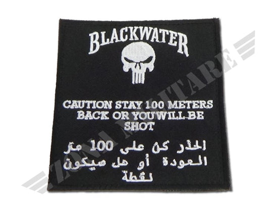 Patch Blackwater Quad Con Velcro Nera Sas