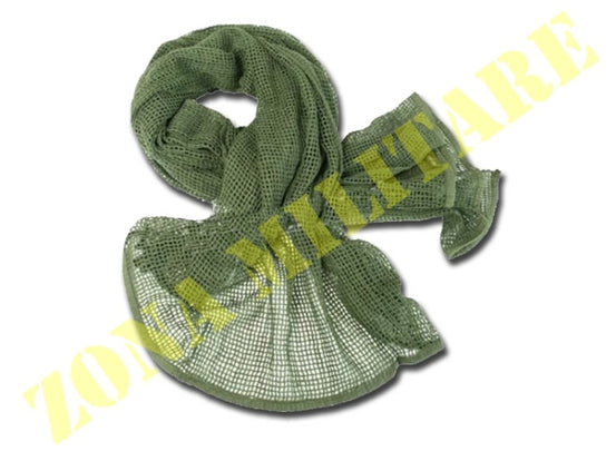 Sciarpa A Rete Fosco Colorazione Verde Od