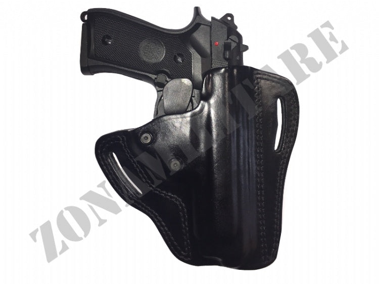 FONDINA DA FIANCO IN CUOIO PER PORTO OCCULTO CON SICURA IN POLIMERO VEGA HOLSTER