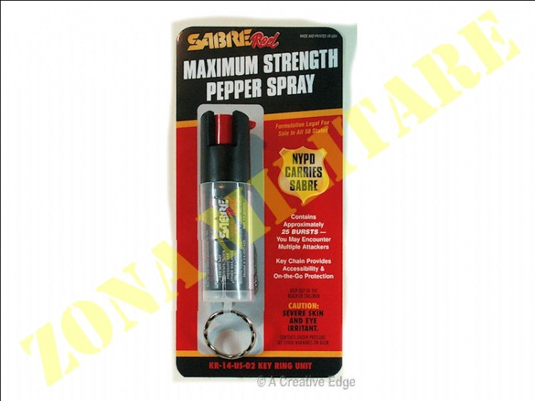 Spray Anti Aggressione Sabre Red A Portachiavi