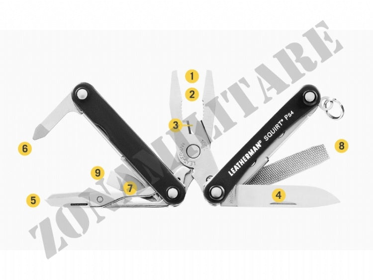 Multifunzione Squirt Ps4 Blue Leatherman 10 Utensili