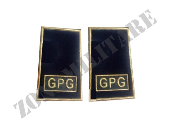 Tubolari Guardie Giurate Bordo Oro Sfondo Blu Gpg Oro