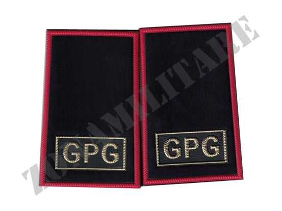 Tubolari Guardie Giurate Bordo Rosso Sfondo Blu Gpg Oro