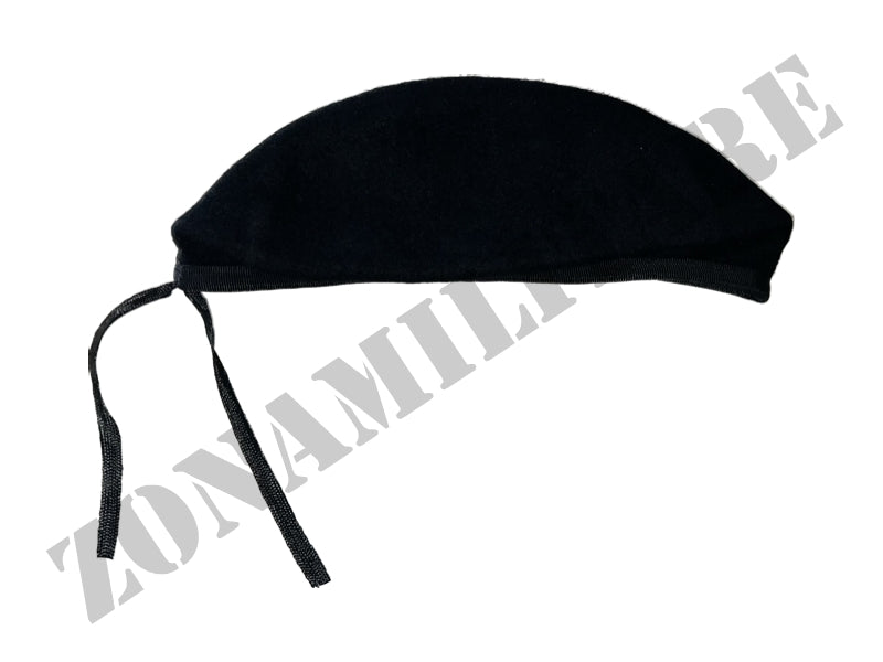 Basco Spagnolo Nero Con Bordino In Tessuto Gros Grain marca OMD