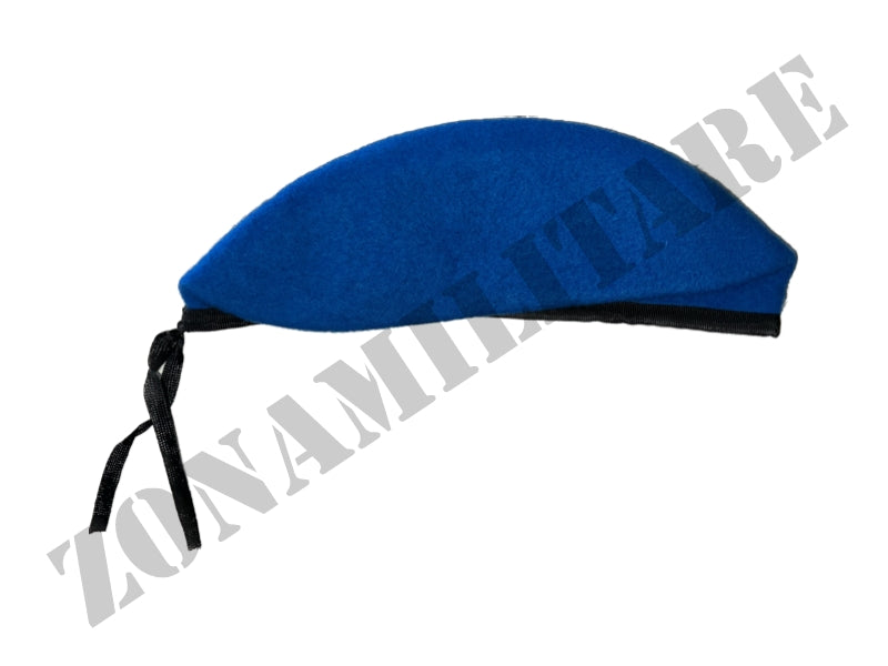 Basco Spagnolo Blu Con Bordino In Tessuto Gros Grain marca OMD