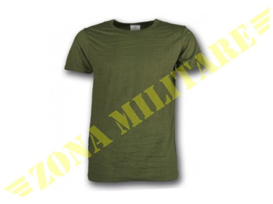 Maglietta Esercito Cotone Mako' Colore Verde Nato