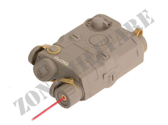 An/Peq-15 Battery Case + Red Laser Desert Fma