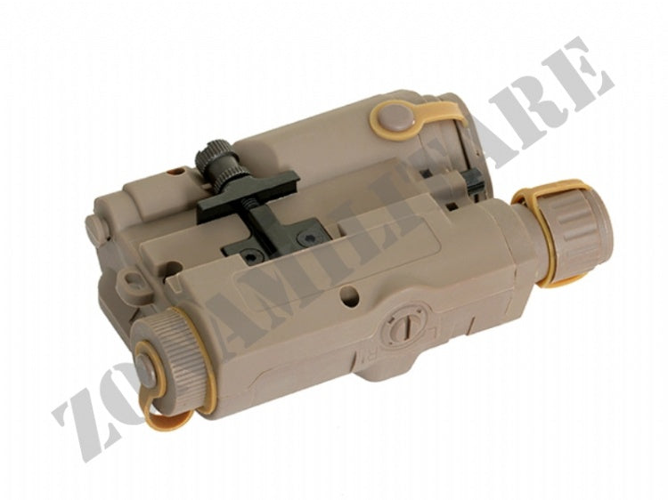 An/Peq-15 Battery Case + Red Laser Desert Fma