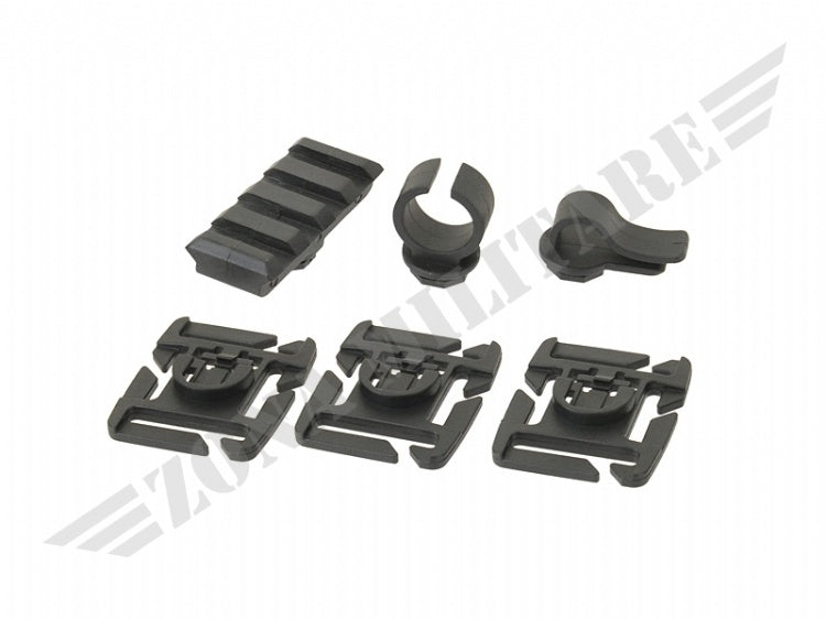 Molle Webbing Attachment Clip Pack Black Fma