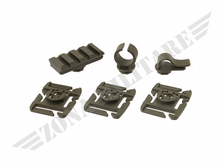 Molle Webbing Attachment Clip Pack Od Green Fma