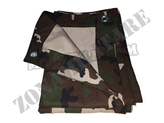 Telo Mimetico Woodland Con 8 Anelli 2X1,50Mt