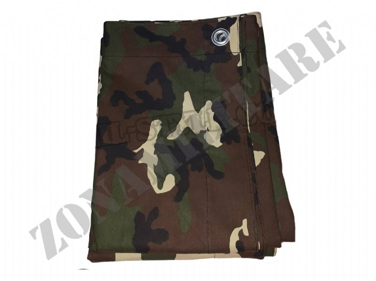Telo Mimetico Woodland Con 8 Anelli 2X1,50Mt