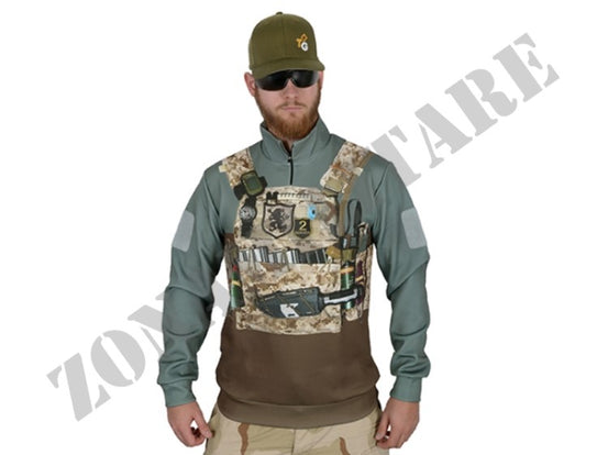 Felpa Devgru Grigio/Marrone Tiernone