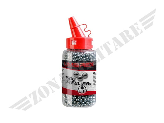 BIGLIE IN ACCIAIO CONFEZIONE DA 1500 CAL. 4.5mm UMAREX