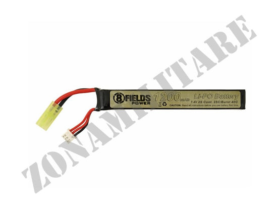 Batteria Lipo 1200Mah 7,4V 25/40C 8 Fields