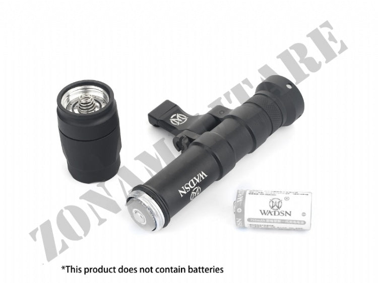 TORCIA LED 640 LUMEN NERA CON ATTACCO SLITTA ARMA WADSN