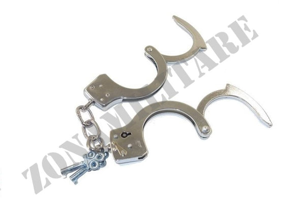 Manette In Metallo Cromate Spagnole Con Doppia Chiave